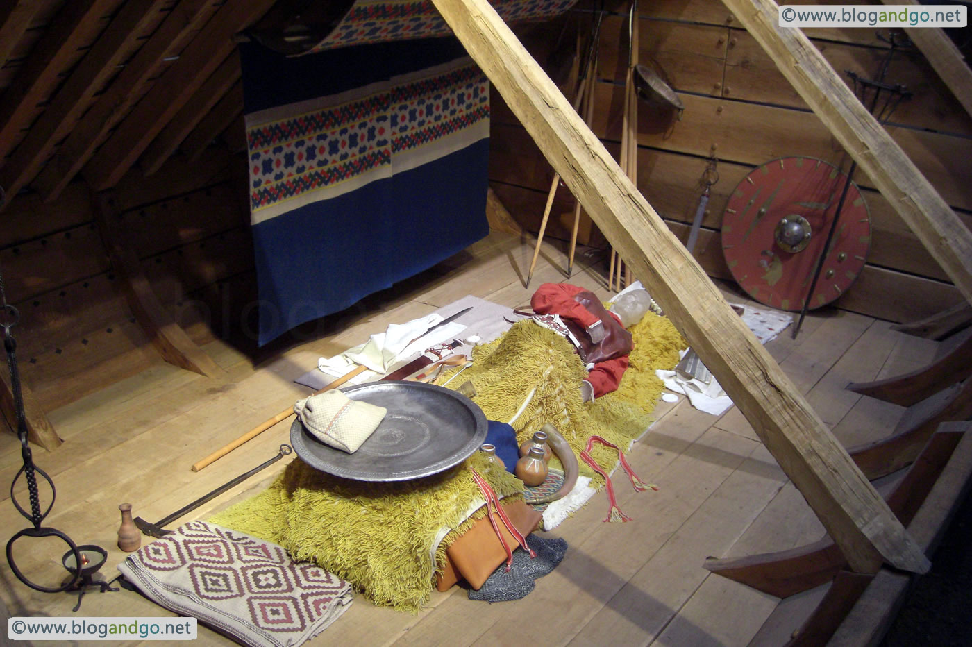 Sutton Hoo - Recreation of burial chamber II
